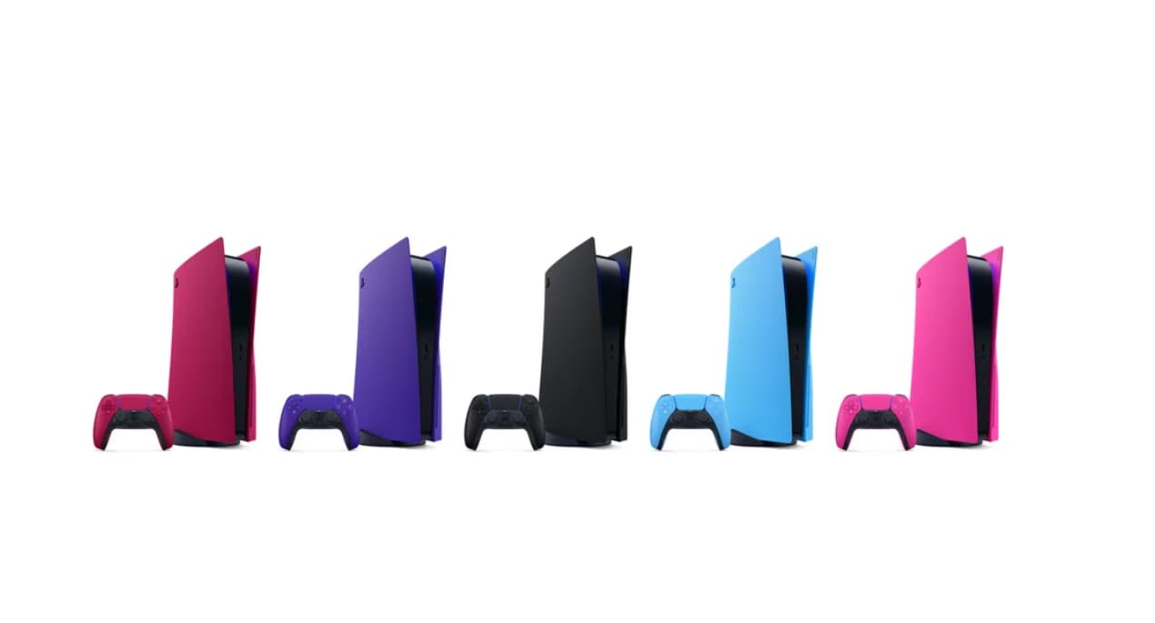 Les manettes PS5 seront disponibles en rose, bleu et violet en janvier