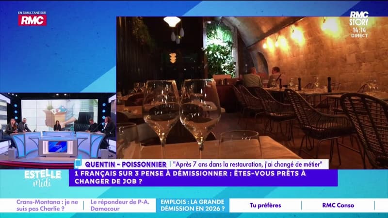 Démissionner : "Je gagnais 2 500 euros net et je suis passé à 1 500 euros net par mois", raconte Quentin