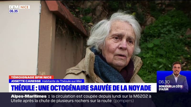 Théoule-sur-Mer: une octogénaire témoigne après avoir été sauvée de la noyade par un habitant