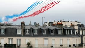 La Patrouille de France dans le ciel de Paris, le 14 juillet 2020