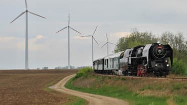 A l'horizon 2018, les chemins de fer utiliseront uniquement l'énergie éolienne comme carburant.