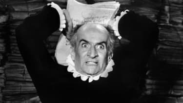 Louis de Funès interprète Harpagon dans "L'Avare" de Molière, réalisé par Jean Girault en 1979.
