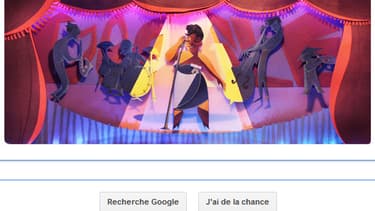 Le doodle de ce jeudi 25 avril rend hommade à la chanteuse Ella Fitzgerald.