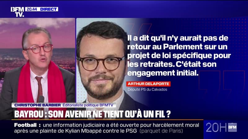 LE CHOIX DE CHRISTOPHE - Bayrou: son avenir ne tient qu'à un fil ?
