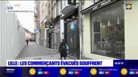 Lille: les commerçants évacués face aux menaces d'effondrement d'immeubles souffrent