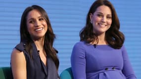 Meghan Markle et Kate Middleton en février 2018