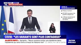Olivier Véran: "Les Français font preuve depuis près d'un an d'un remarquable esprit de solidarité et de responsabilité, nous devons tenir encore"