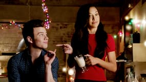 Chris Colfer et Naya Rivera dans "Glee"