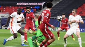 Salah lors de Liverpool-Leipzig