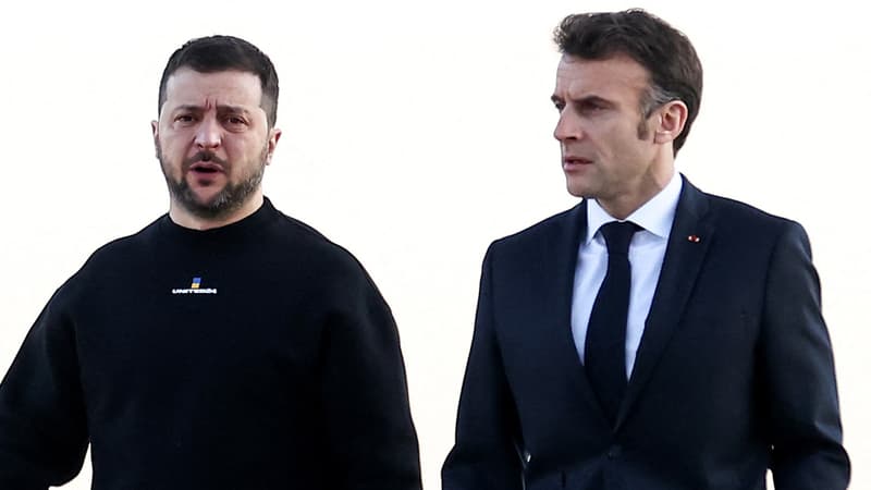 Emmanuel Macron assure à Volodymyr Zelensky sa détermination à soutenir l'Ukraine 