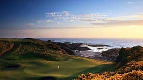 Un image du golf du Trump Turnberry Resort, en Écosse, vandalisé par des militants pro-palestiniens