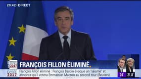 François Fillon: "Les obstacles étaient trop cruels (…) Cette défaite est la mienne"