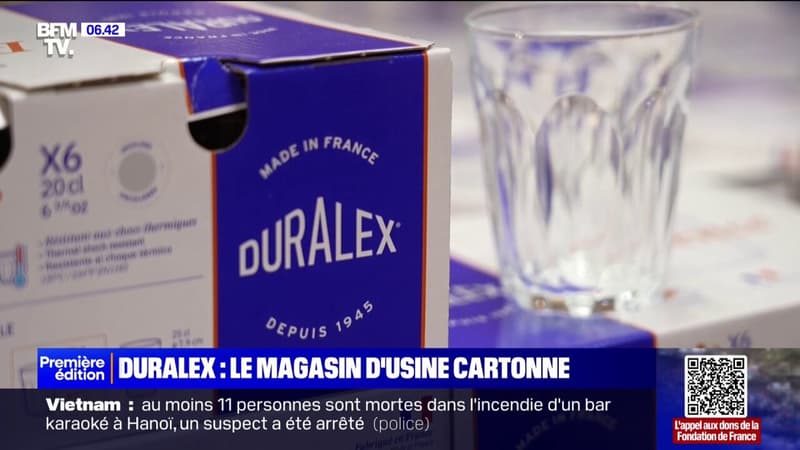 Le premier magasin d'usine de Duralex, ouvert à Orléans, fait le plein avant les fêtes