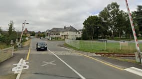 Un passage à niveau à Pleine-Fougères en Ille-et-Vilaine en septembre 2023. 