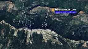 Localisation de la montagne de Lure, dans les Alpes-de-Haute-Provence.