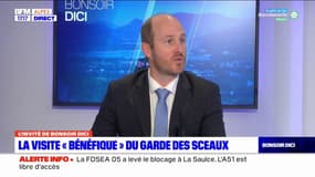 Visite du garde des Sceaux à Digne-les-Bains: "c'est le rôle de notre ministre pour apaiser les choses", affirme le président du tribunal judiciaire