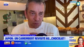 Ce chef-pâtissier normand installé au Japon a créé un camembert au chocolat