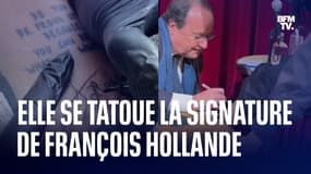 "Be you, be proud of you": une jeune femme se tatoue la phrase et la signature de François Hollande