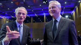 Bruno Le Maire et Jean-Dominique Senard lors d'une rencontre fin 2019. 