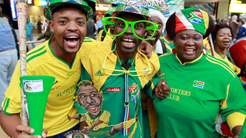 Les supporters sud-africains