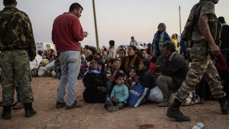 Des réfugiés kurdes dans le Sud de la Syrie.