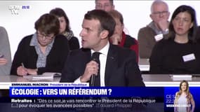 Emmanuel Macron favorable à un référendum sur des propositions de la Convention sur le climat