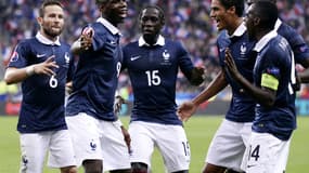 Paul Pogba et les Bleus heureux