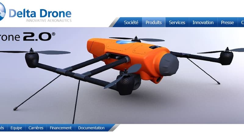 Un des drones proposés par la société basé à Grenoble.