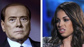 Silvio Berlusconi vient d'être condamné dans l'affaire Rubygate, du "nom" de la jeune femme à droite, Ruby, danseuse et prostituée.