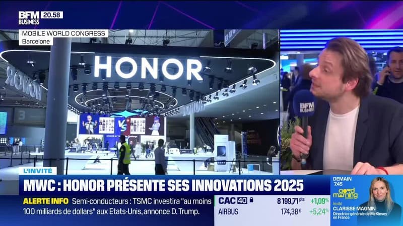 Pierre-Alain Houard (Honor France) : MWC, Honor présente ses innovations 2025 - 03/03