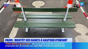 Paris: bientôt des bancs à hauteur d'enfants