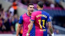 Ferran Torres et Raphinha lors de Barcelone-Celta Vigo le 19 avril 2025