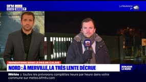 Nord: la très lente décrue à Merville