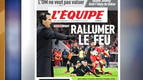 La Une de L'Équipe du jeudi 7 décembre 2017