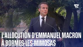  L'allocution d'Emmanuel Macron à Bormes-les-Mimosas 