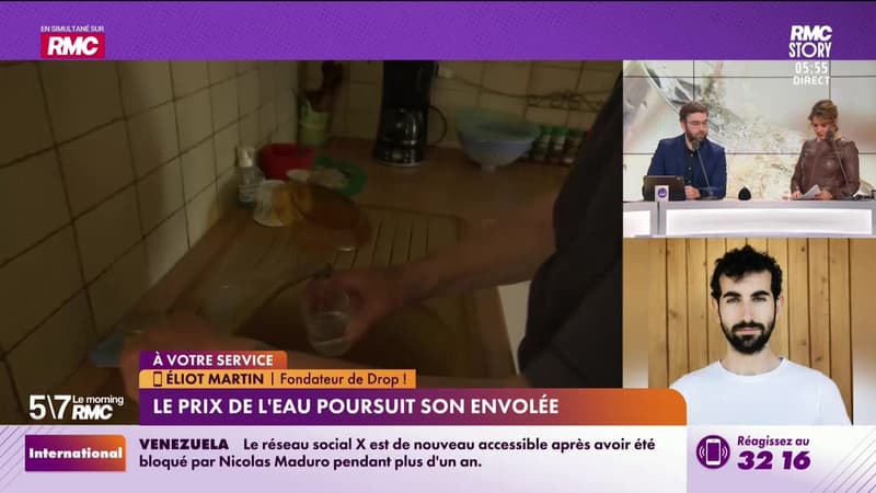 Éliot Martin à votre service : Le prix de l'eau poursuit son envolée - 14/01
