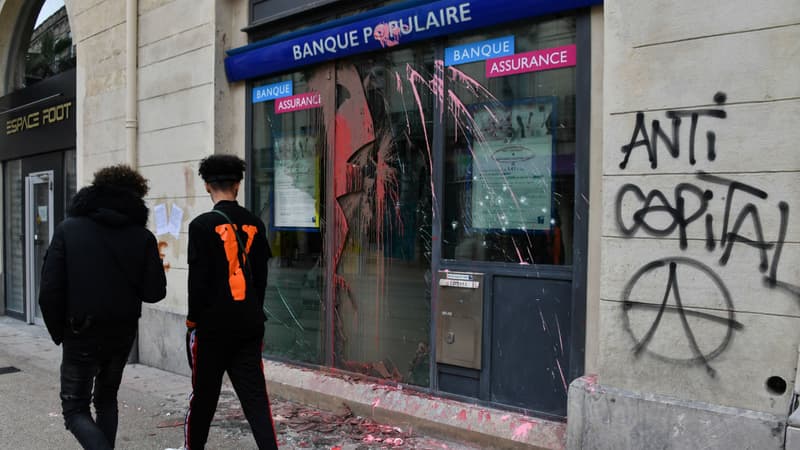Une agence bancaire à Montpellier, en avril 2018.