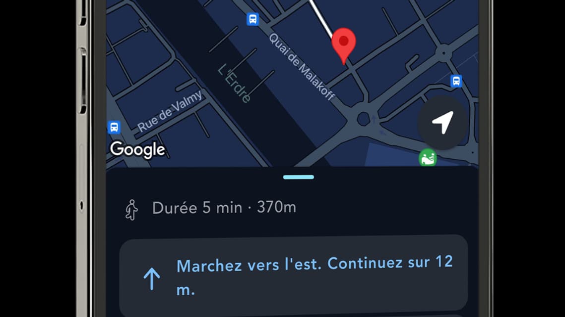 Le guidage piéton dans SNCF Connect