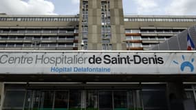 Entrée du centre hospitalier de Saint-Denis, en Seine-Saint-Denis