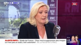 Le Pen : "La destruction des images du Stade de France est volontaire"