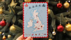 La carte de vœux publiée par le renseignement britannique le 11 décembre 2024.