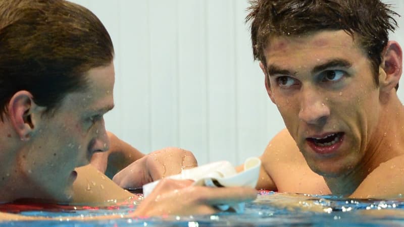 Yannick Agnel et Michael Phelps