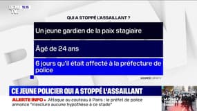 Attaque au couteau: qui est le jeune policier qui a stoppé l'assaillant ?