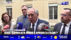 Taxis: François Bayrou a-t-il réussi à apaiser la colère? 