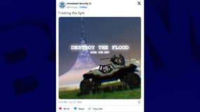 La publication de l'ICE, le 27 octobre 2025. La police de l'immigration américaine mise sur le jeu "Halo" pour recruter. 