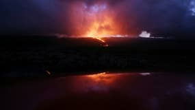 Eruption du Piton de la Fournaise à La Réunion, le 3 juillet 2023. Photo d'illustration