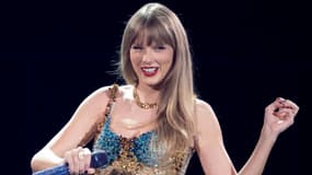 La chanteuse Taylor Swift sur scène à Arlington au Texas, le 31 mars 2023.