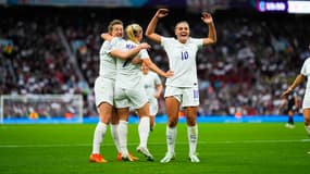 L'Angleterre de Beth Mead face à l'Autriche à l'Euro, à Manchester le 6 juillet 2022