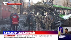 Guerre en Ukraine: le centre de Kiev bombardé