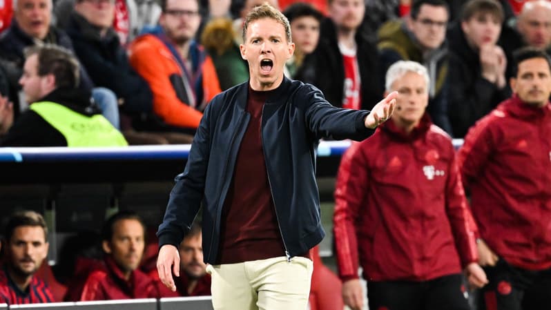 Julian Nagelsmann lors de l'élimination du Bayer en quart de Ligue des champions, le 12 avril 2022